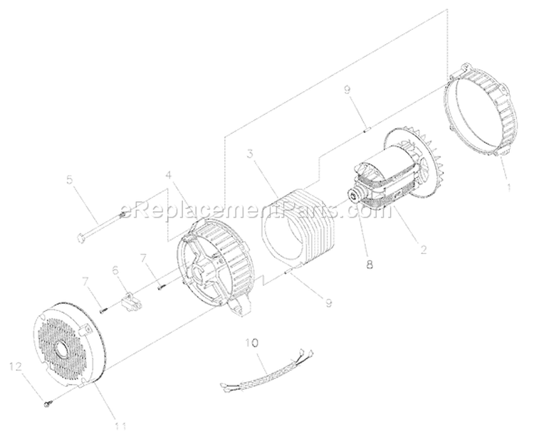 Page A Diagram and Parts List for 040220A-0  Briggs and Stratton Generator